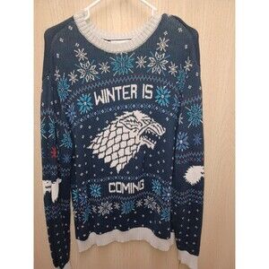Game Of Thrones Men’s Large Winter Is Coming Sweater NWOT